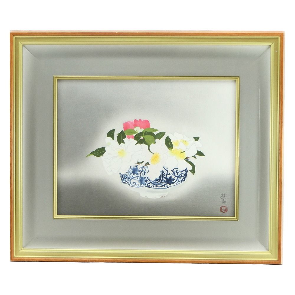 木枠の花の絵画 Amazon.co.jp: アートパネル 30×40cm 花咲くアーモンドの木の枝