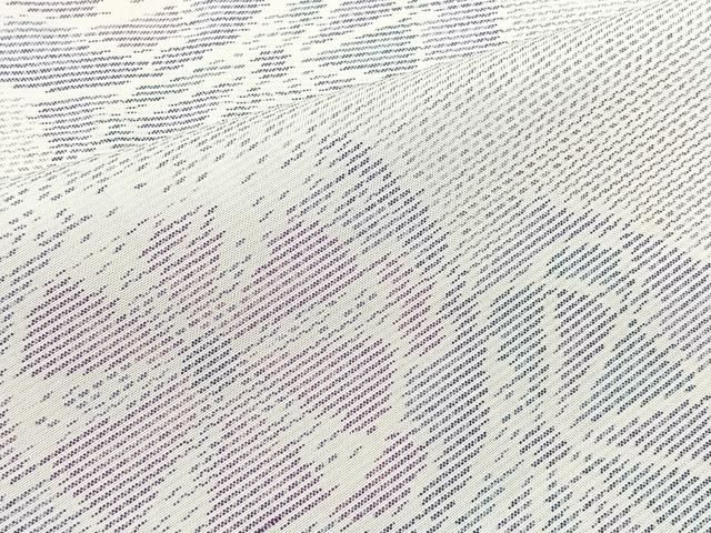 平和屋着物＃本場大島紬 白大島 羽織 霞絵皿文 正絹 逸品 CAAV5773id