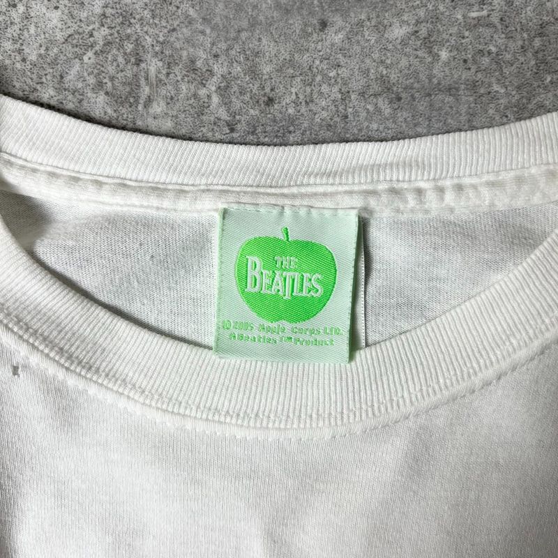 00s THE BEATLES オフィシャル Let It Be プリント 半袖 Tシャツ S 