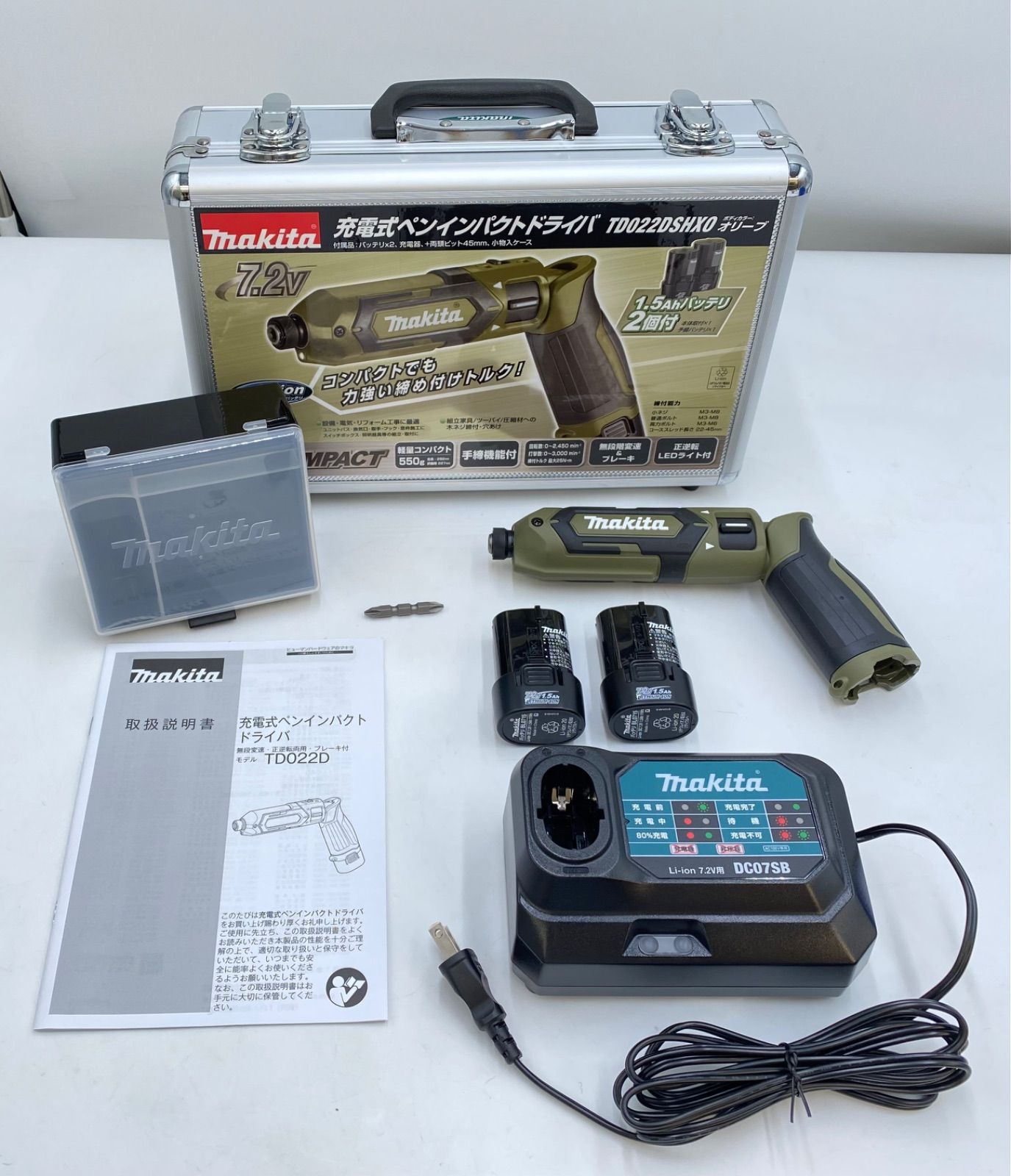 makita マキタ 充電式ペンインパクトドライバ TD022D オリーブ