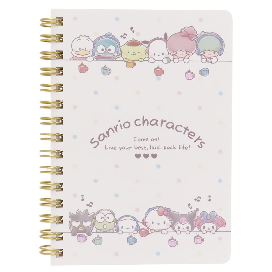 メール便】サンリオキャラクターズ リングノート A6リングノート