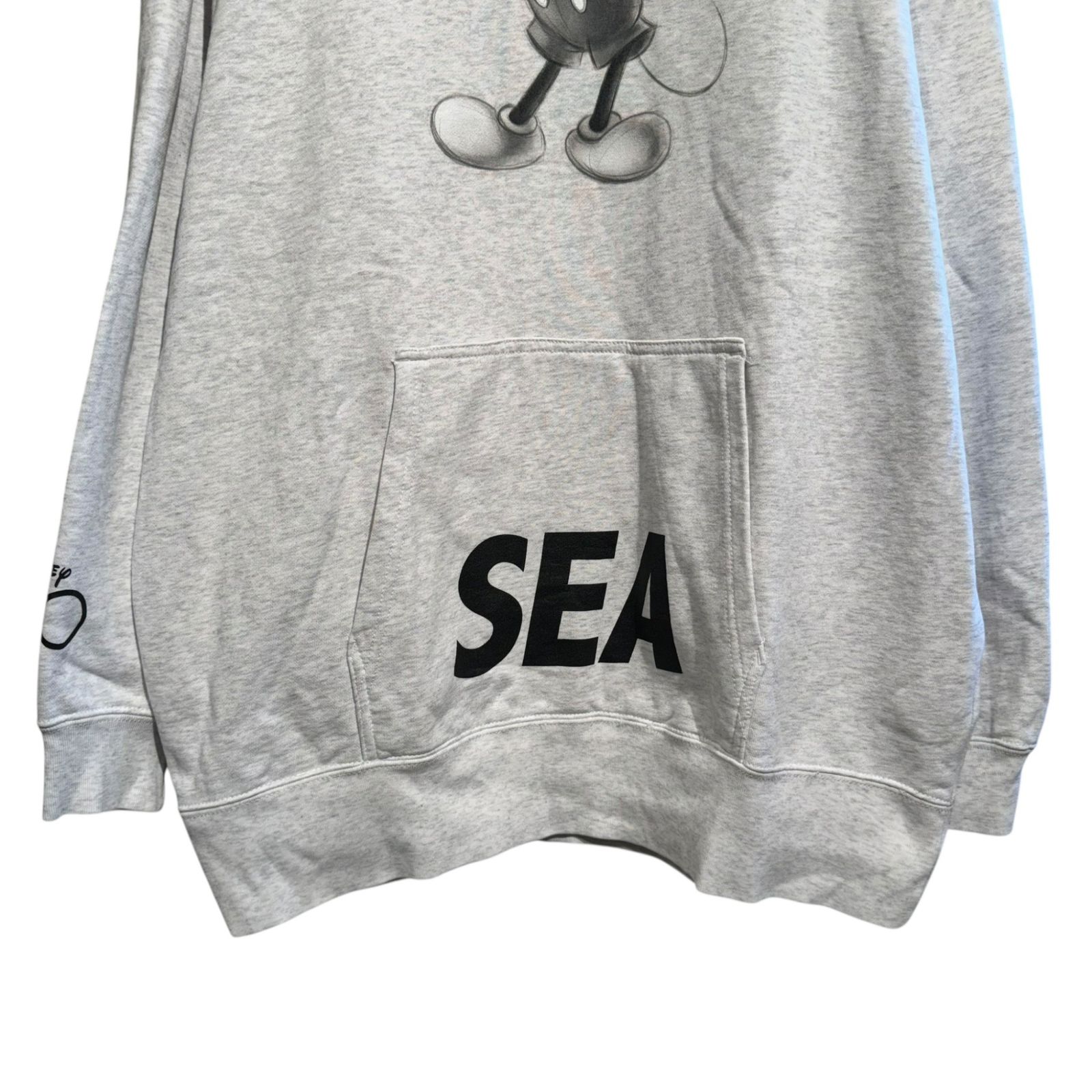WIND AND SEA × Disney / パーカー/XL/コットン/GRY/WDS-C-DSN-23-Q4-01 WIND AND SEA (ウィンダンシー) □□ ③ WDS-C-DSN-23-04-01 WIND AND