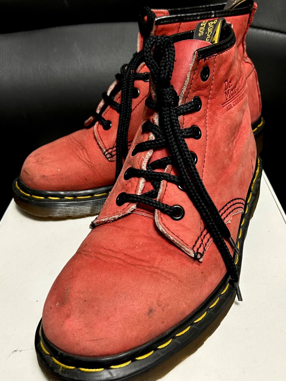 80年代リアルイングランド製Dr.Martens6EYELET カメリアレッド