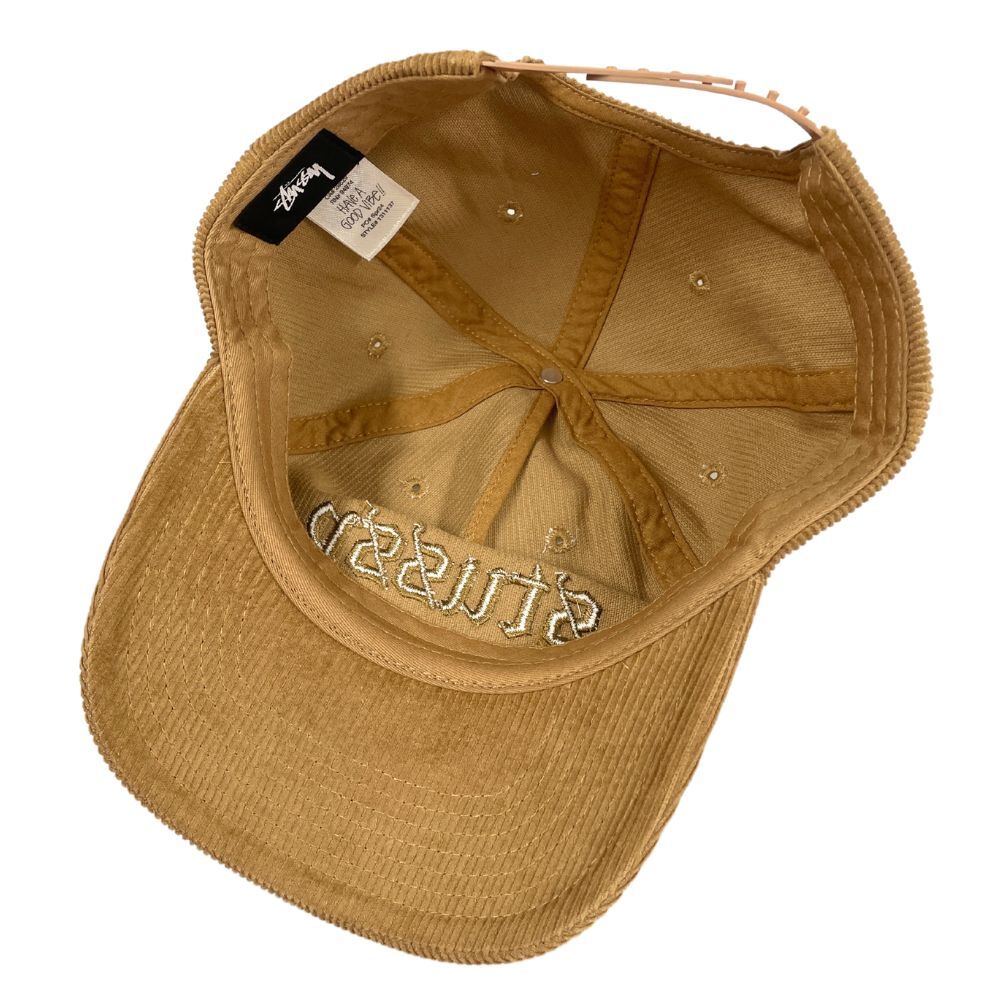 STUSSY ステューシー ロゴ コーデュロイ キャップ ブラウン 正規品