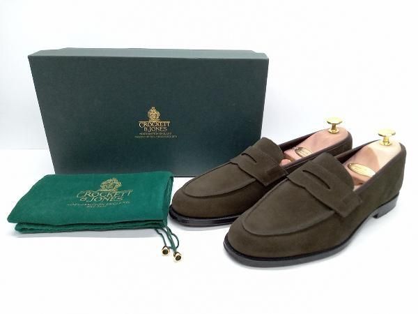 CROCKETT ＆ JONES UNTITLED ARROWS 別注 Anton4 Last 376 クロケット-ジョーンズ スエードコインローファー サイズ8 1|2 26cm 箱あり