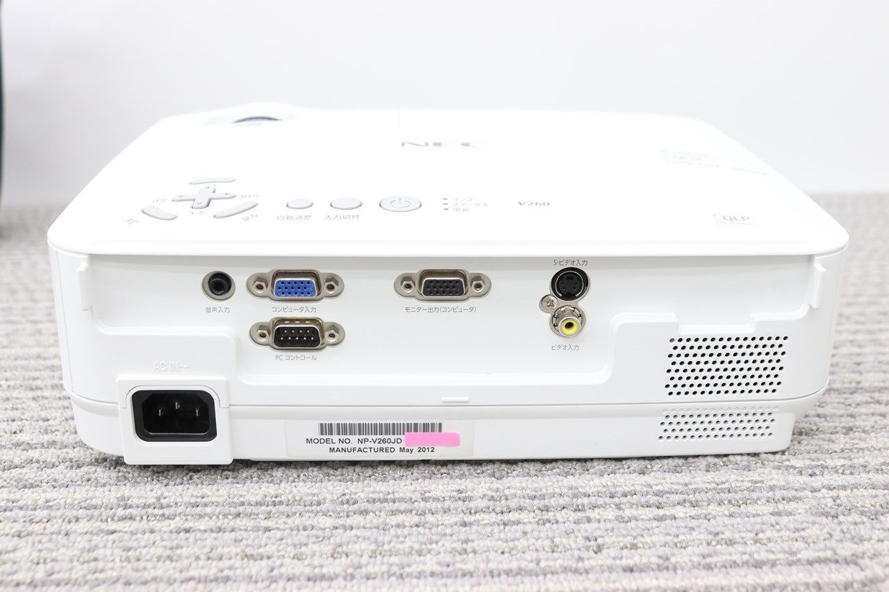 ☆送料無料 /プロジェクター / NEC / NP-V260 / 使用時間：259h / ルーメン：2600 解像度1600×1200 - メルカリ