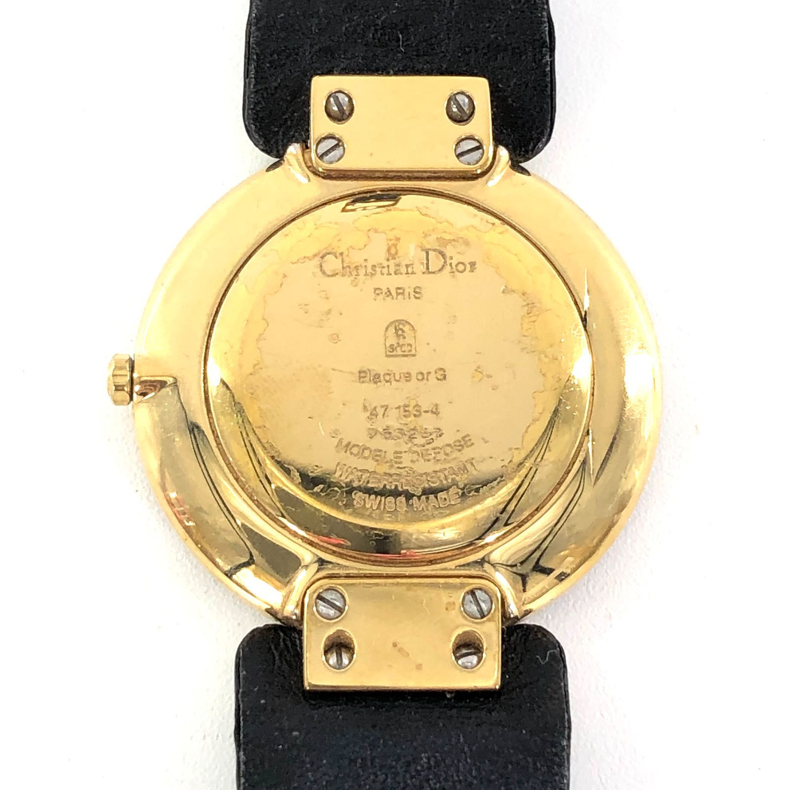 Dior ディオール バギラ 47 153-4 MODELE DEPOSE SS/QZ ラウンド
