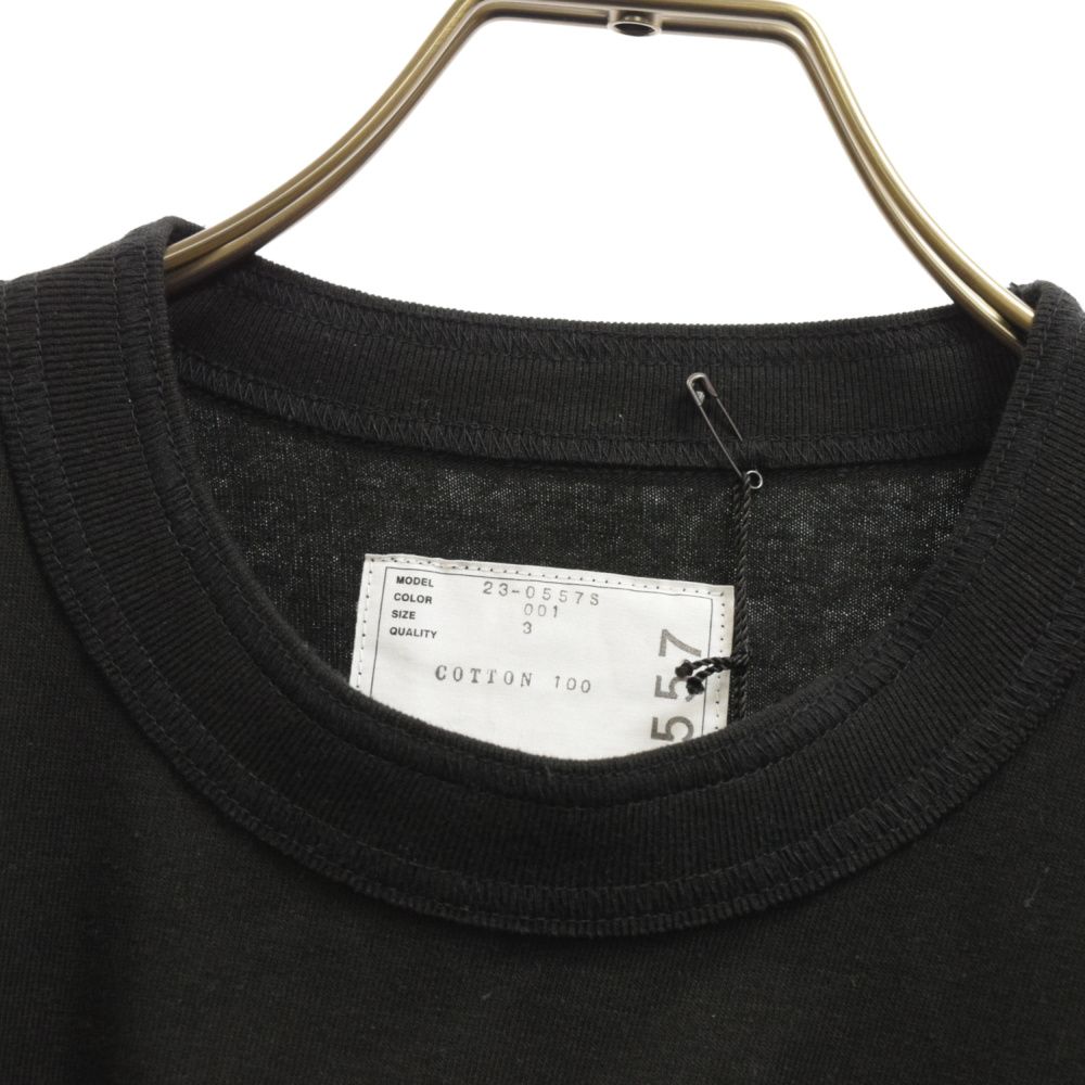 カラーブラック黒１　sacai × Carhartt WIP Tシャツ　黒　サカイ　新品