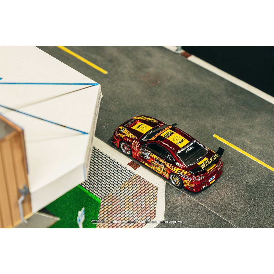 Tarmac Works 1/64 HKS Hiper Silvia RS-2 Chrome Red - Tokyo