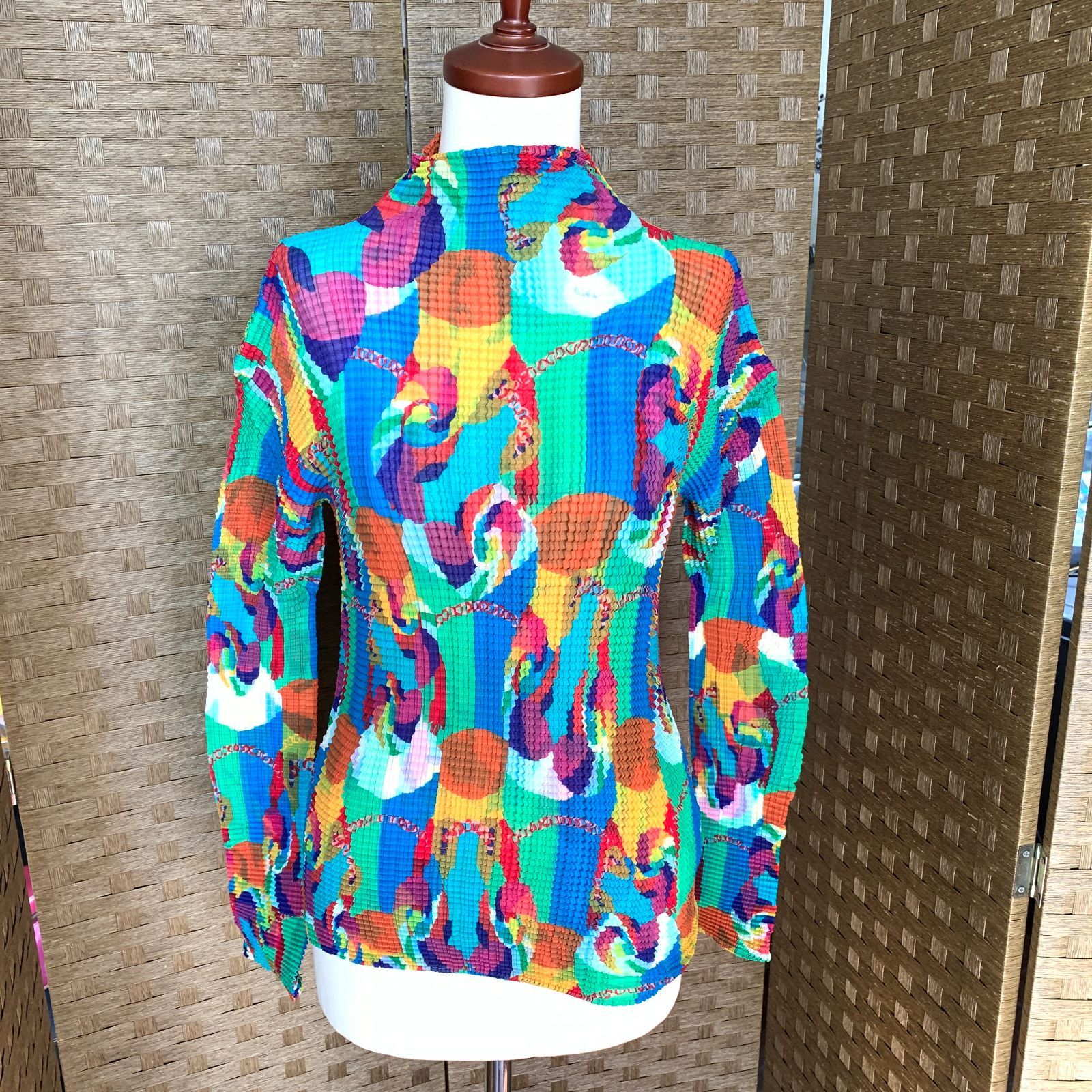 ISSEY MIYAKE FETE 総柄　カットソー ISSEY MIYAKE FETE 総柄カットソー