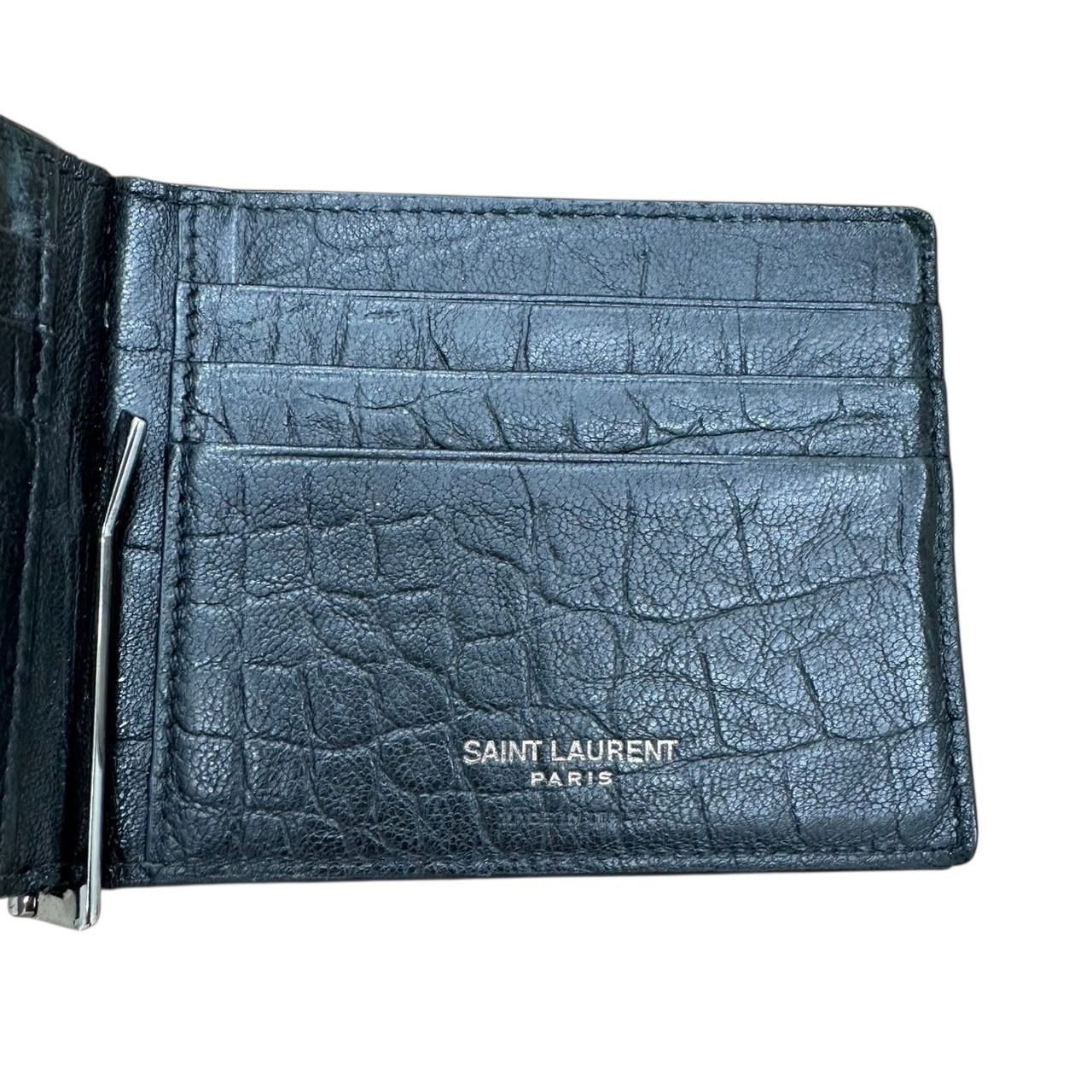SAINT LAURENT カサンドラ YSL レザー 二つ折り マネークリップ SAINT LAURENT PARIS サン ローラン パリ YSL イブサンローラン