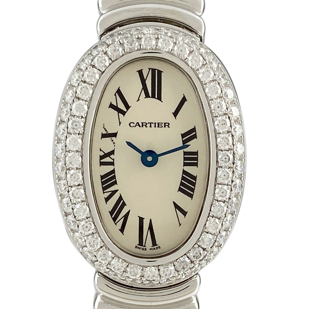 カルティエ CARTIER ミニベニュワール ローマン WB5095L2 腕時計 WG 