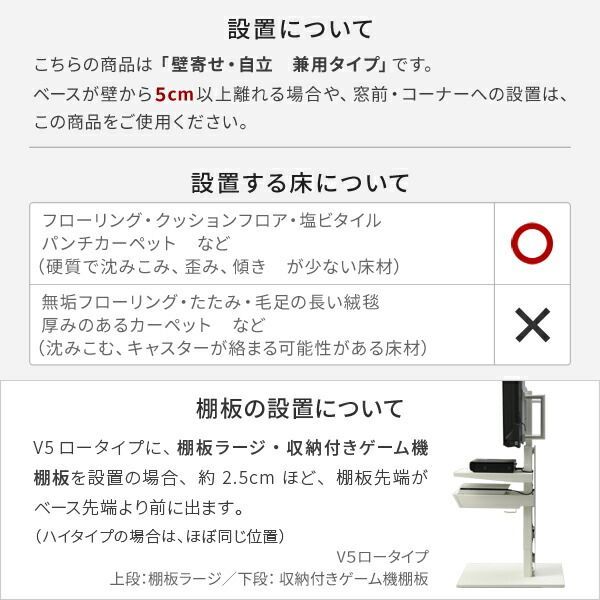 大型テレビ対応 背面収納