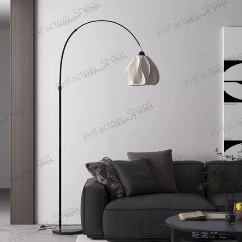 フロアランプ アーチ 電気スタンド 北欧 おしゃれ 花柄 アンティーク
