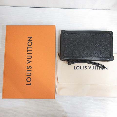 ルイヴィトン LOUIS VUITTON 良品 ソフトトランク クラッチ トリヨン