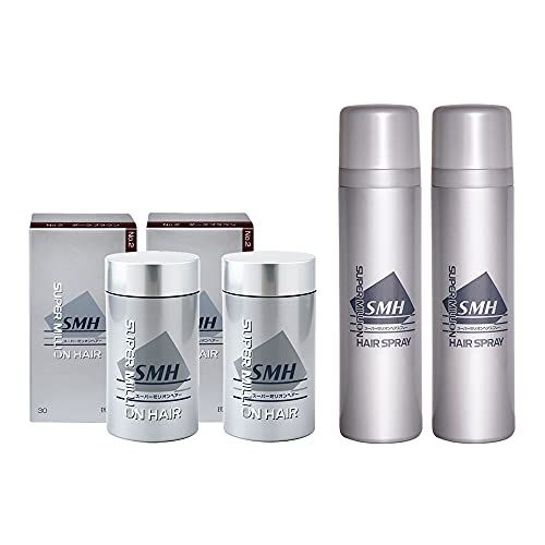 4点セット スーパーミリオンヘアー 30 g 約75回分 ダークブラウン ＆スーパーミリオンヘアスプレー 100 2本 セット