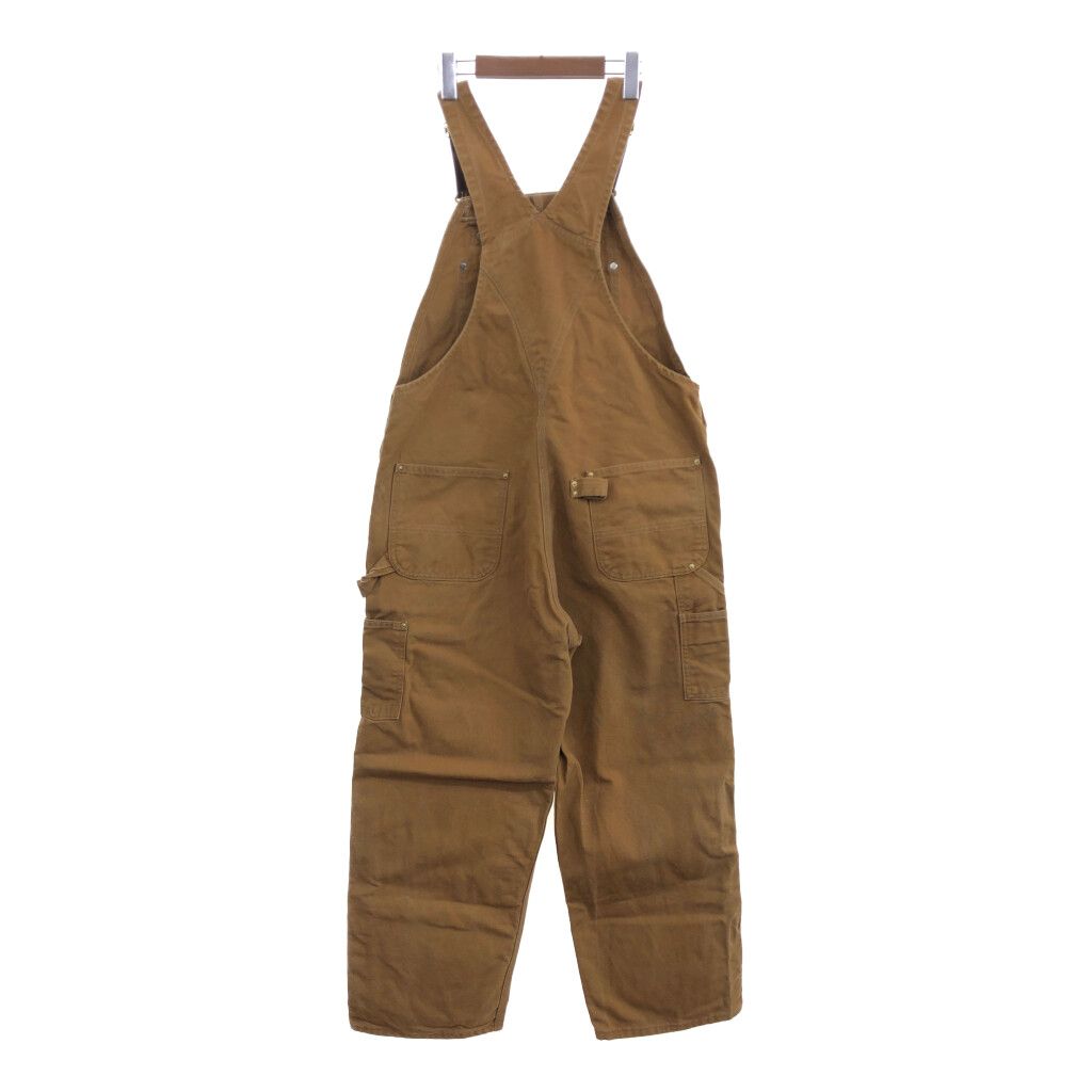 【美品】古着 90s Carhartt ダブルニー ダック オーバーオールメンズ 90年代 USA製 Carhartt カーハート ダック地 オーバーオール