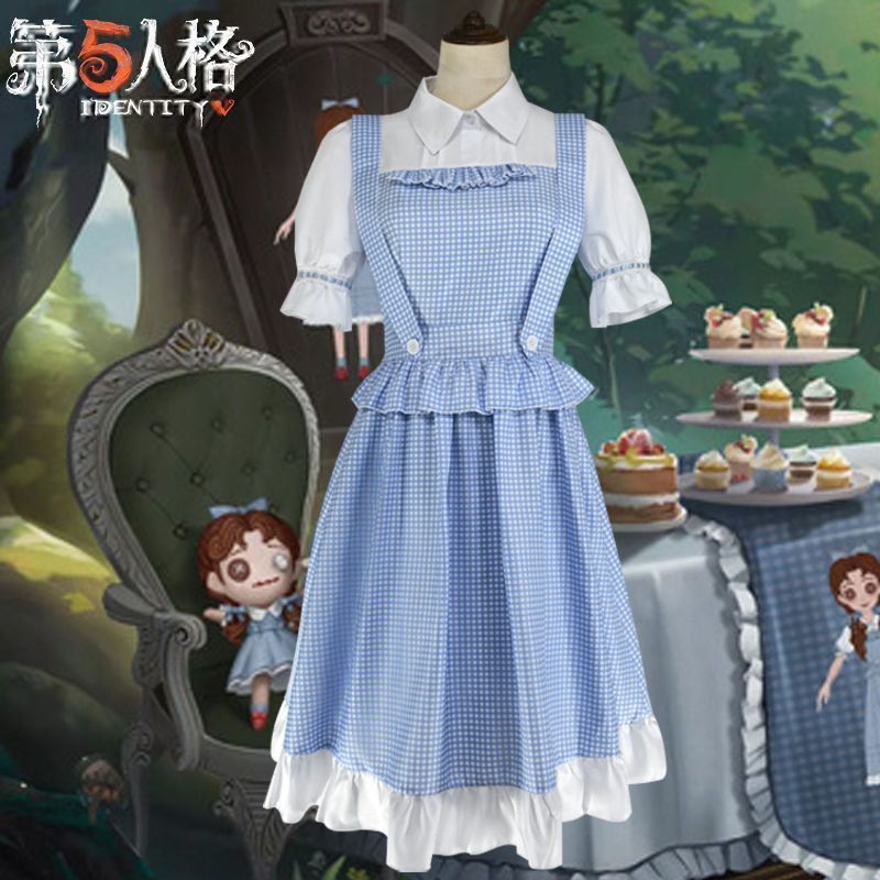 【第五人格】エンヴィ・スター 少女ドロシー コスプレ衣装 サロペットワンピース 第五人格】エンヴィ・スター 少女ドロシー コスプレ衣装