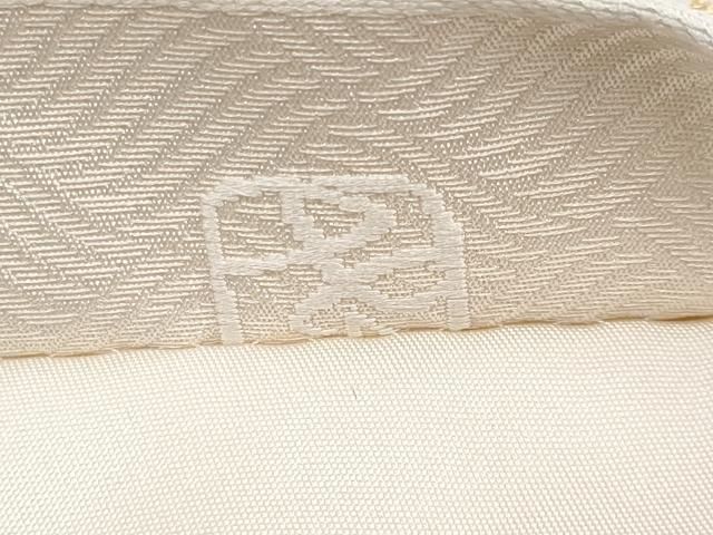 平和屋着物□極上 西陣の名門 加納幸謹製 六通柄袋帯 雪輪鹿の子文