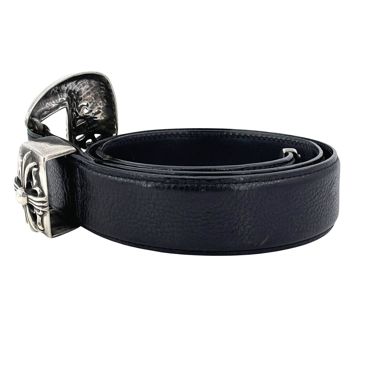 CHROME HEARTS クロムハーツ クラシック3PC レザーベルト34 中古】 CHROME HEARTS クロムハーツ クラシック3PC レザーベルト