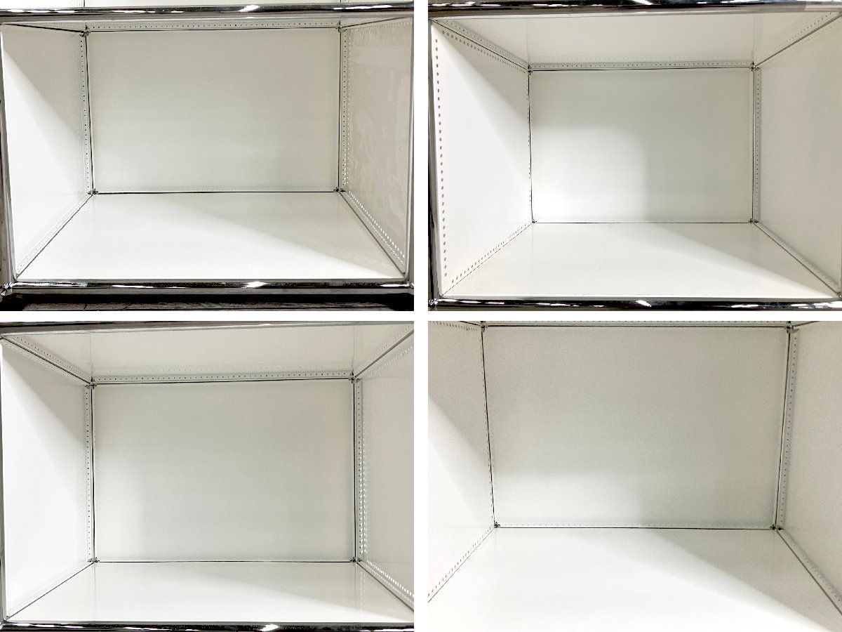 USMハラー 2連２段キャビネット ピュアホワイト サイドボード W500D350 OPOP MARWIL-DEMENAGEMENTS_CH