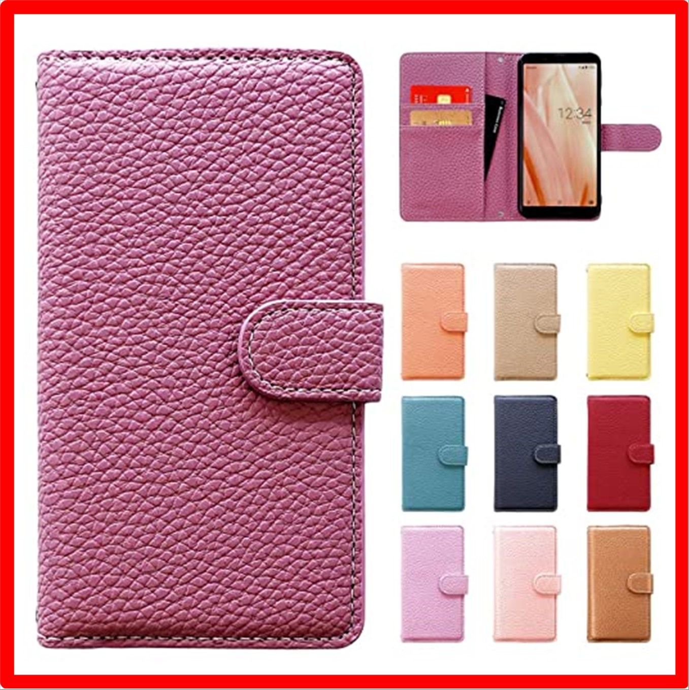 品質保証，正規保証 【匿名配送】 Galaxy A30 SCV43_ラベンダーピンク Galaxy A30 SCV43 ケース 手帳型ケース カバー ギャラクシー SCV43ケース その他