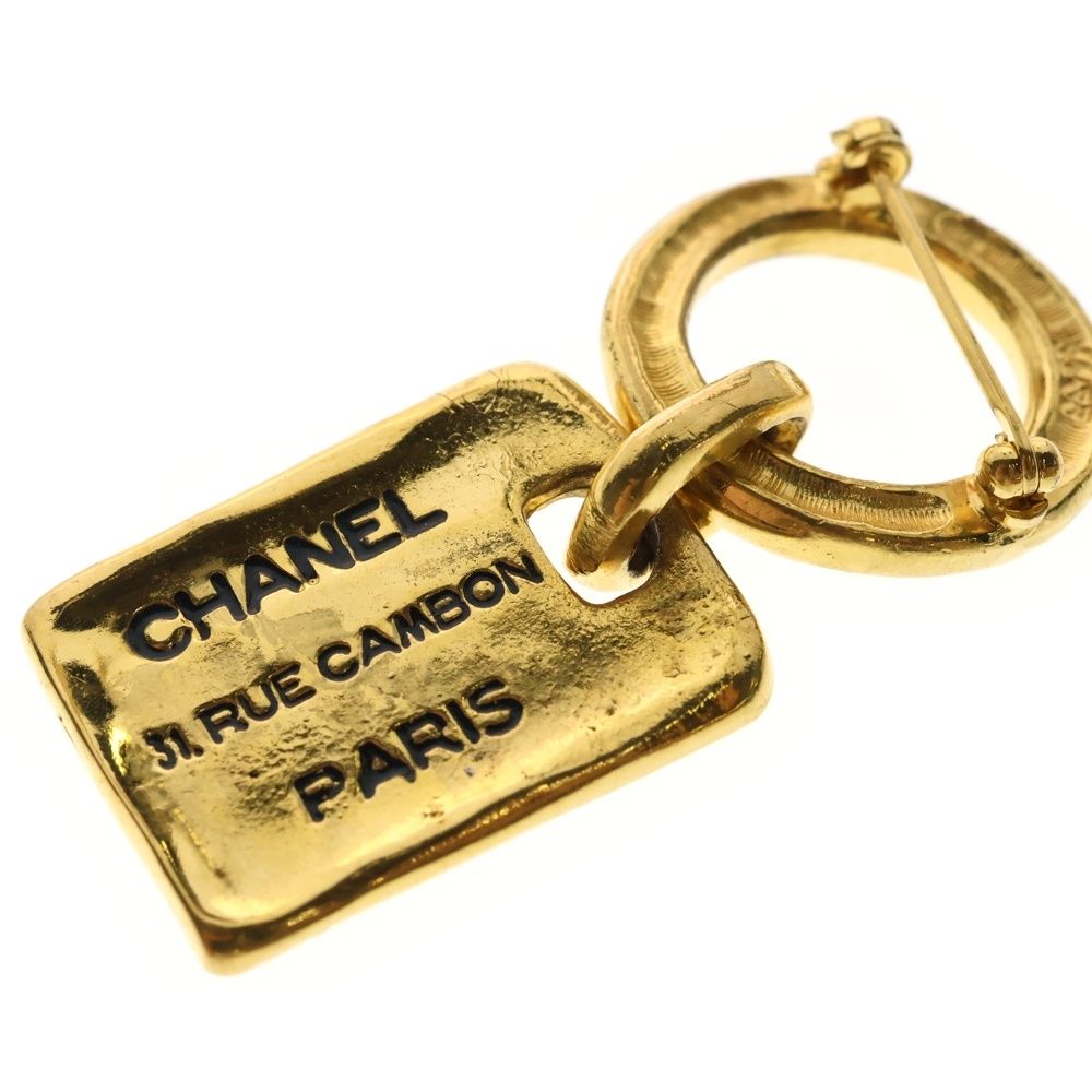 CHANEL 31 RUE CAMBON シャネル 1131 ゴールド ブローチ CHANEL (シャネル) 31 RUE CAMBON カンボンプレート ロゴ