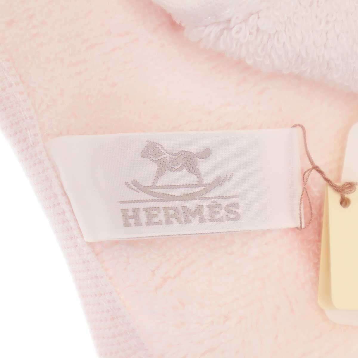  HERMES エルメス Avalon アヴァロン カレタオル ハンドタオル 102192 M ピンク ハンカチ 小物