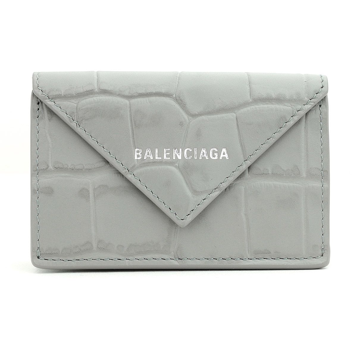 BALENCIAGA バレンシアガ グレー 三つ折り財布 バレンシアガ ペーパー