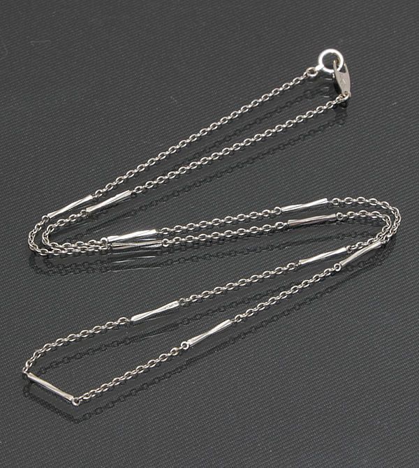 美品 デザインネックレス Pt850 プラチナ 6.26g 地金【57348】