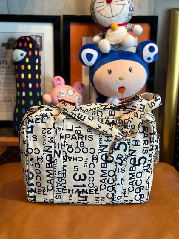 CHANEL シャネル キャンバス アイボリー トートバッグ LVU25010867