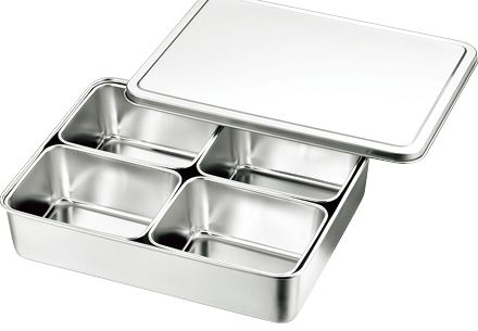 18-8 大型調味料入バット 4ヶ入 田型 66940