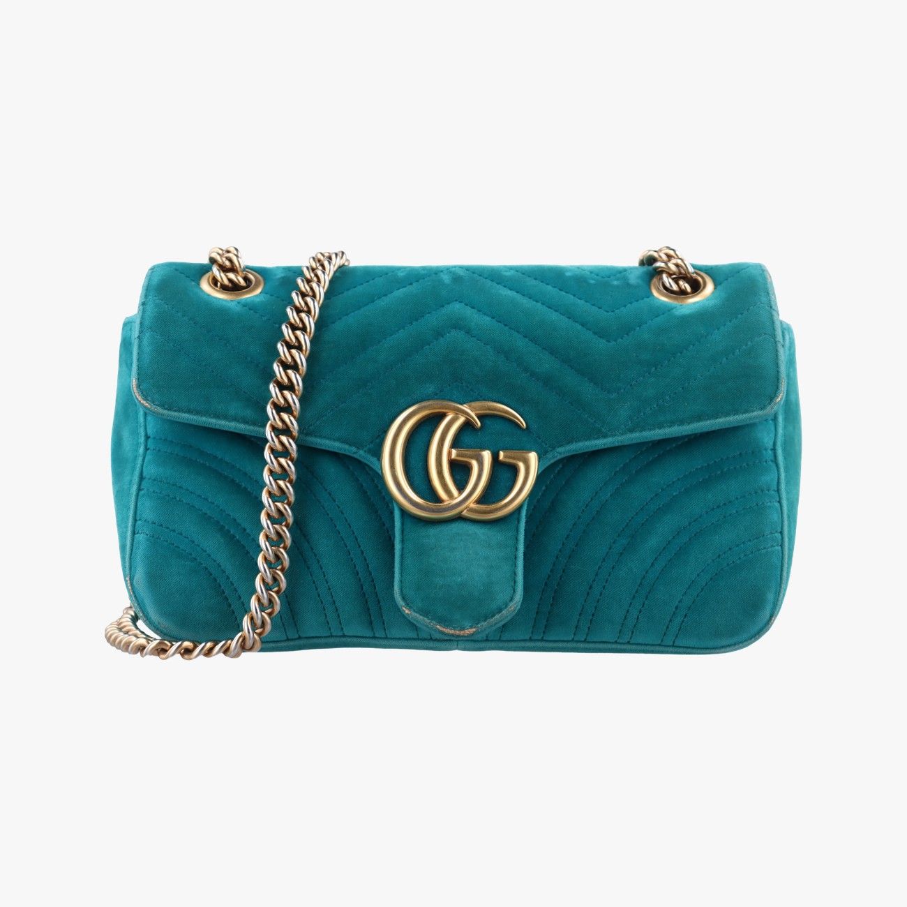 グッチGucciGGマーモントグリーンベロア443497E024090186