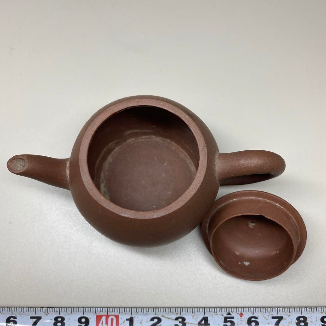 中国清時代　萬豊順紀　朱泥急須　横幅約9.5㎝　東Y6-0822☆2Fトニコ 中国清時代 萬豊順紀 朱泥急須 横幅約9.5㎝ 東Y6-0822☆2Fトニコ