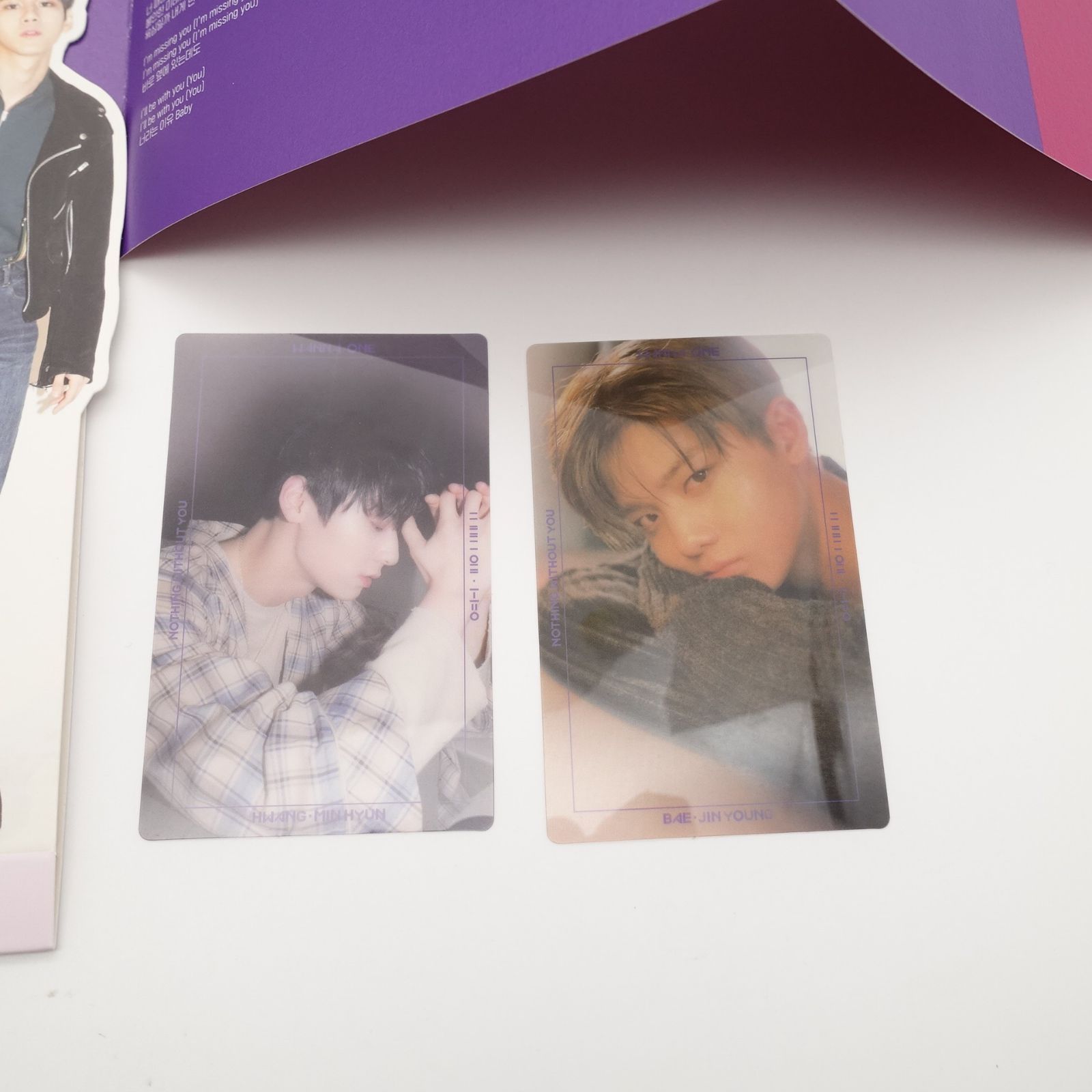 Wanna One 1-1=0 (NOTHING WITHOUT YOU) フォトブック リリックカード
