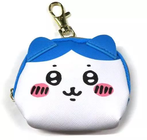 中古】雑貨 ハチワレ シェル型おかおミニポーチ 「ちいかわ