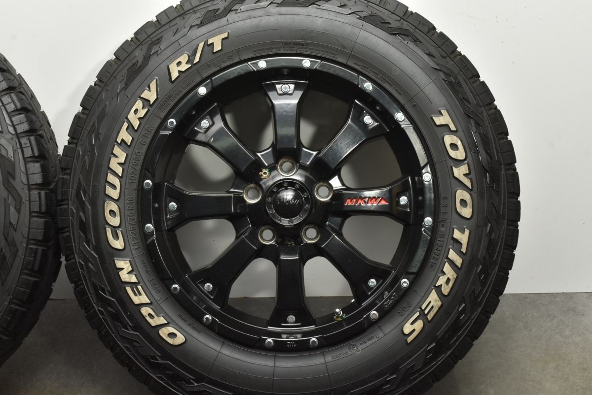 MKW 16インチ 7j +46 美品 ホワイトレター タイヤバリ山 デリカ