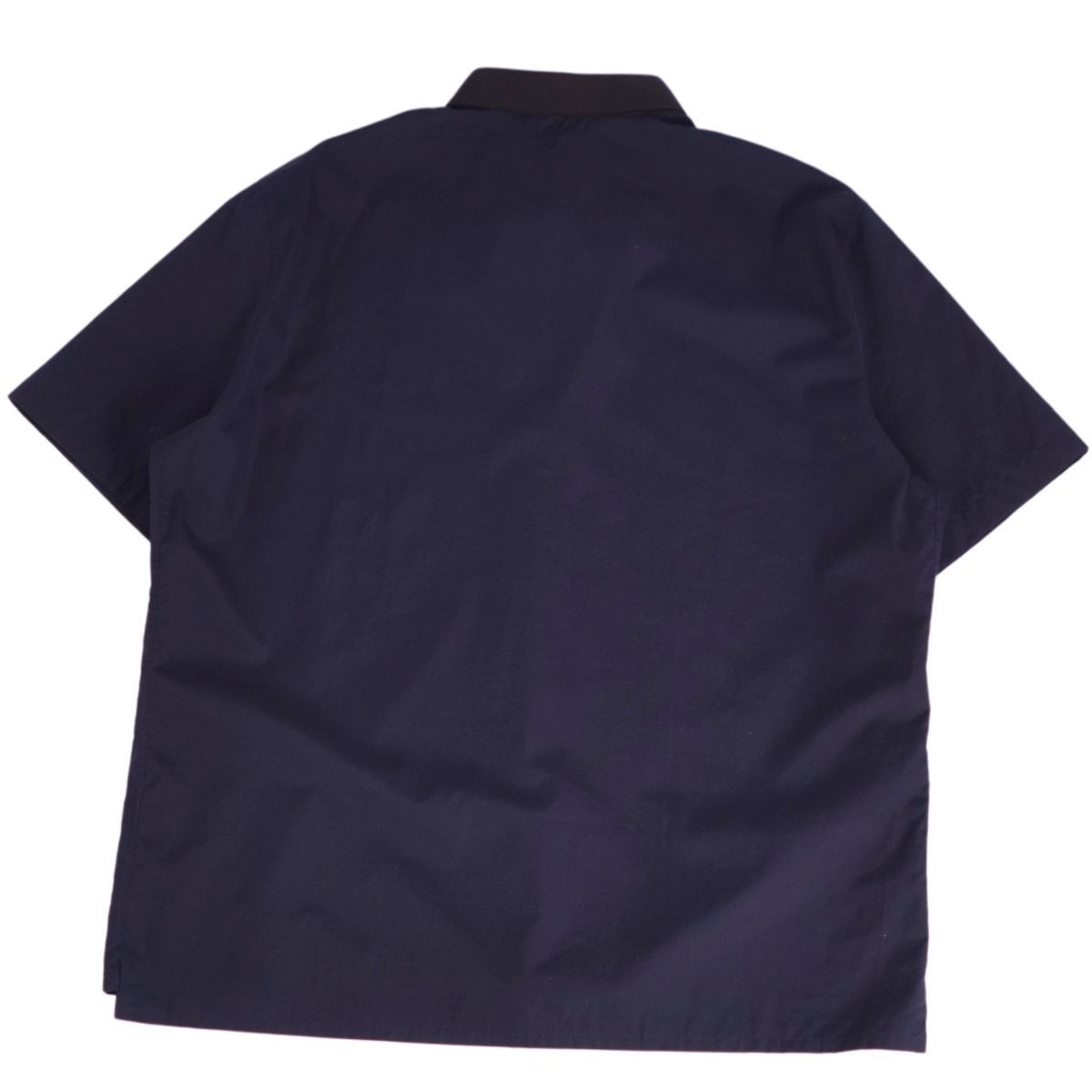 美品 エルメス HERMES シャツ スキッパー ショートスリーブ 半袖 