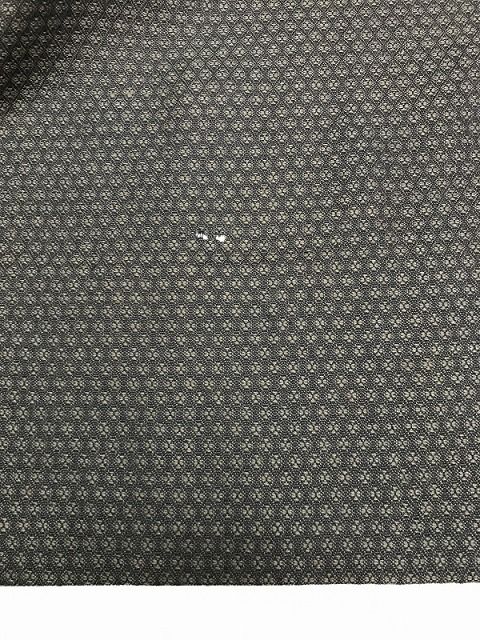 こげ茶無地の紬 袖継ぎ
