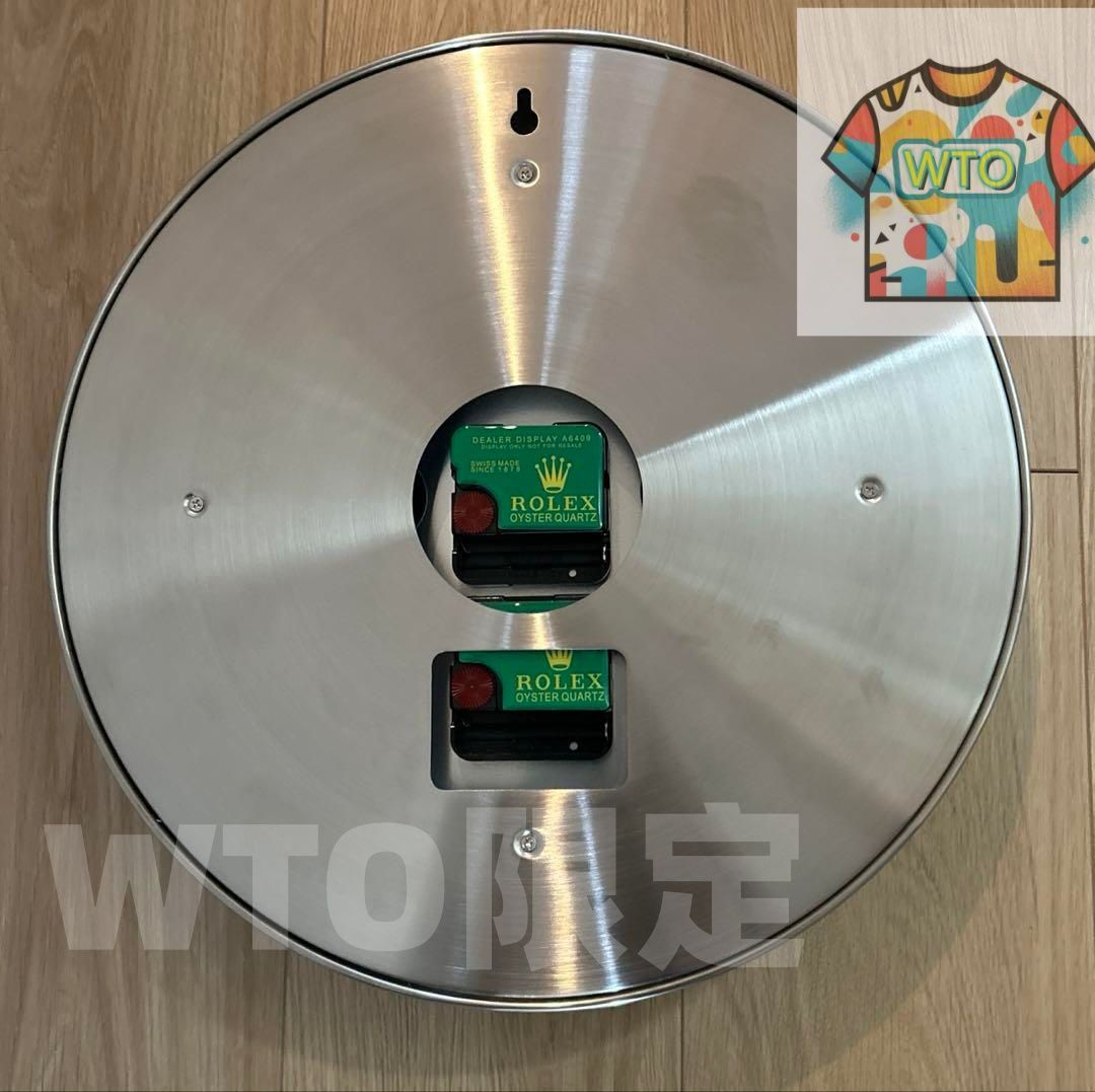 海外販促用ROLEX 掛け時計 ヨットマスター  希少シルバー