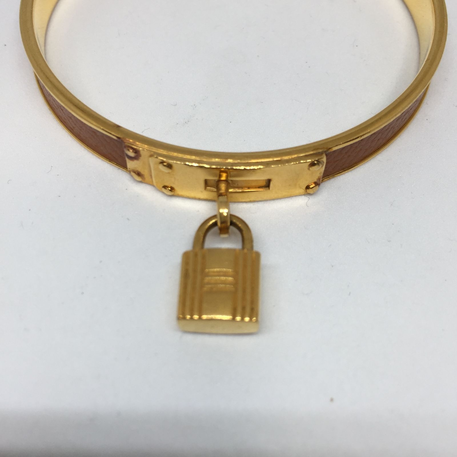 HERMES エルメス ケリーバングル オレンジ ゴールド金具 - メルカリ