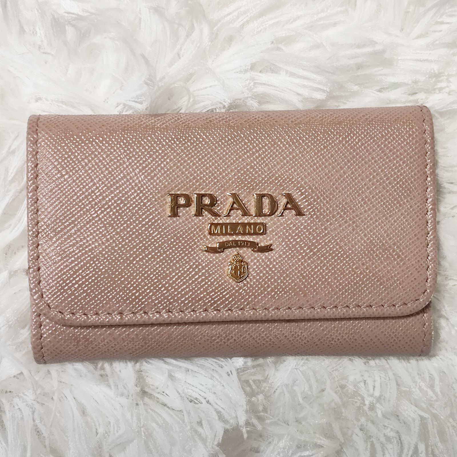 現行品！ PRADA キーケース 4連 サフィアーノ 極美品✨ RFIDチップ確認 