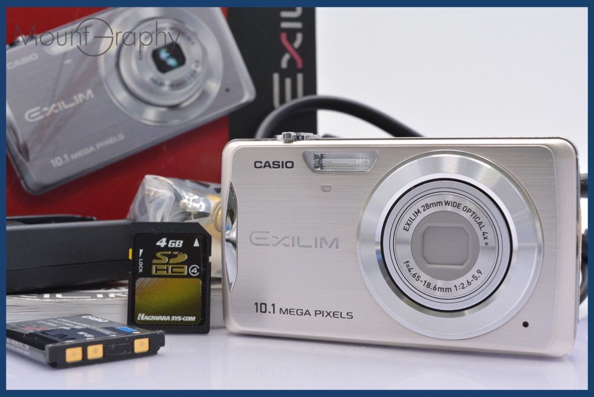 上 カシオ CASIO EXILIM EX-Z270 4x 元箱 バッテリー 充電器 メモリーカード 取扱説明書付属 同梱可 yk3238