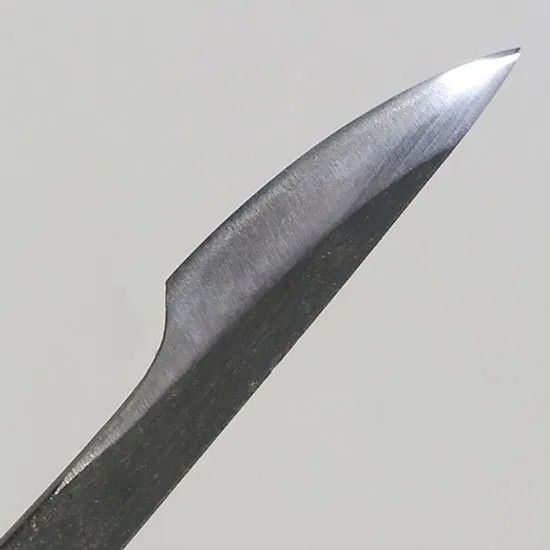 盆栽道具 舎利作りナイフ 反り刃 切出 左 No.660 植木 庭木 兼進作