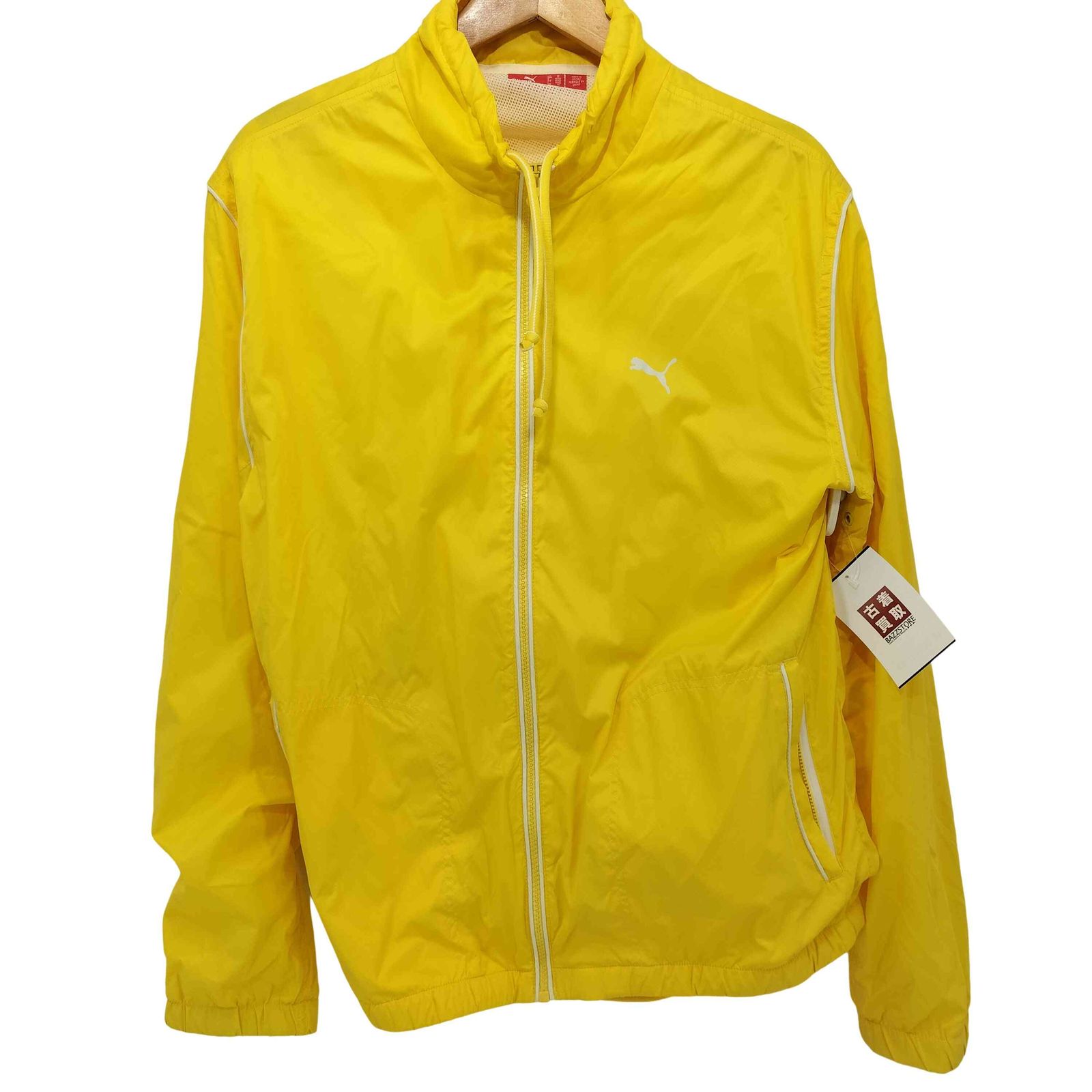 PUMA ジップアップジャケット ブラウン/イエロー 海外ブランド Brown and yellow puma zip up track jacket. Size