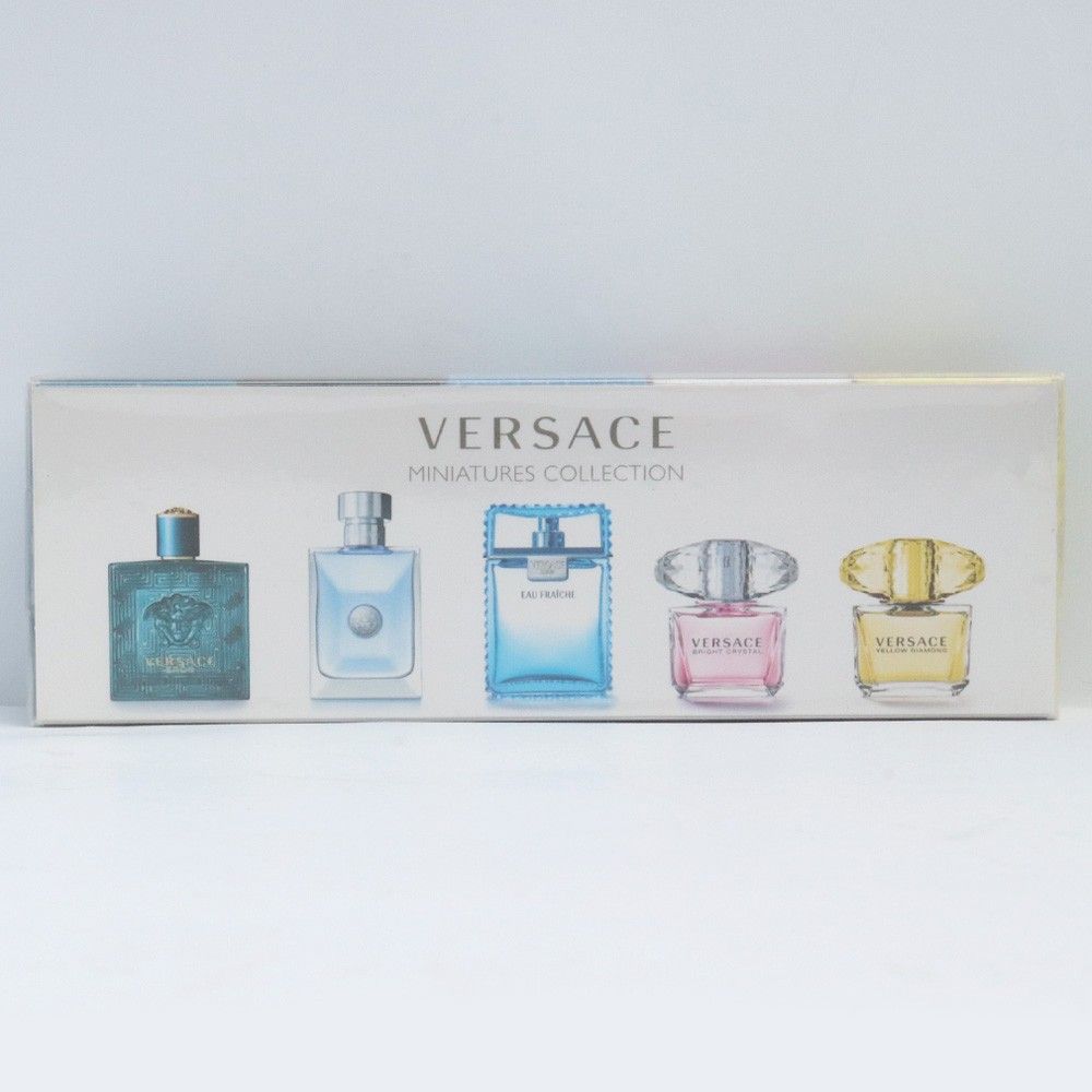 【新品未使用品】VERSACE 香水　ミニチュアコレクション 5本セット 未使用 VERSACE 香水 ミニボトルセット 5ml×各1本 - メルカリ