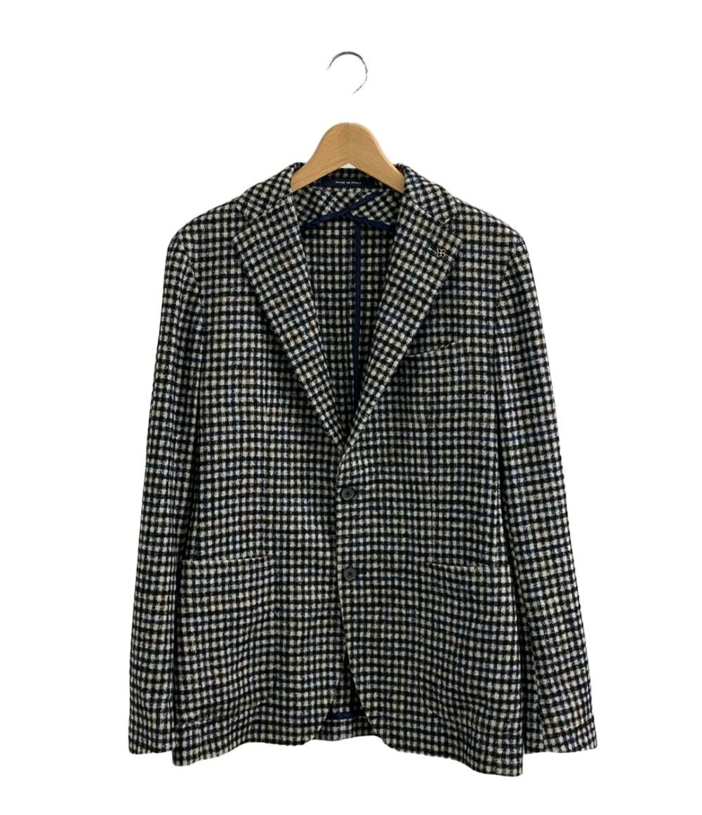 TAGLIATORE チェック柄 ビジネスジャケット メンズL タリアトーレ テーラードジャケット チェック柄 メンズ SIZE 48 (L