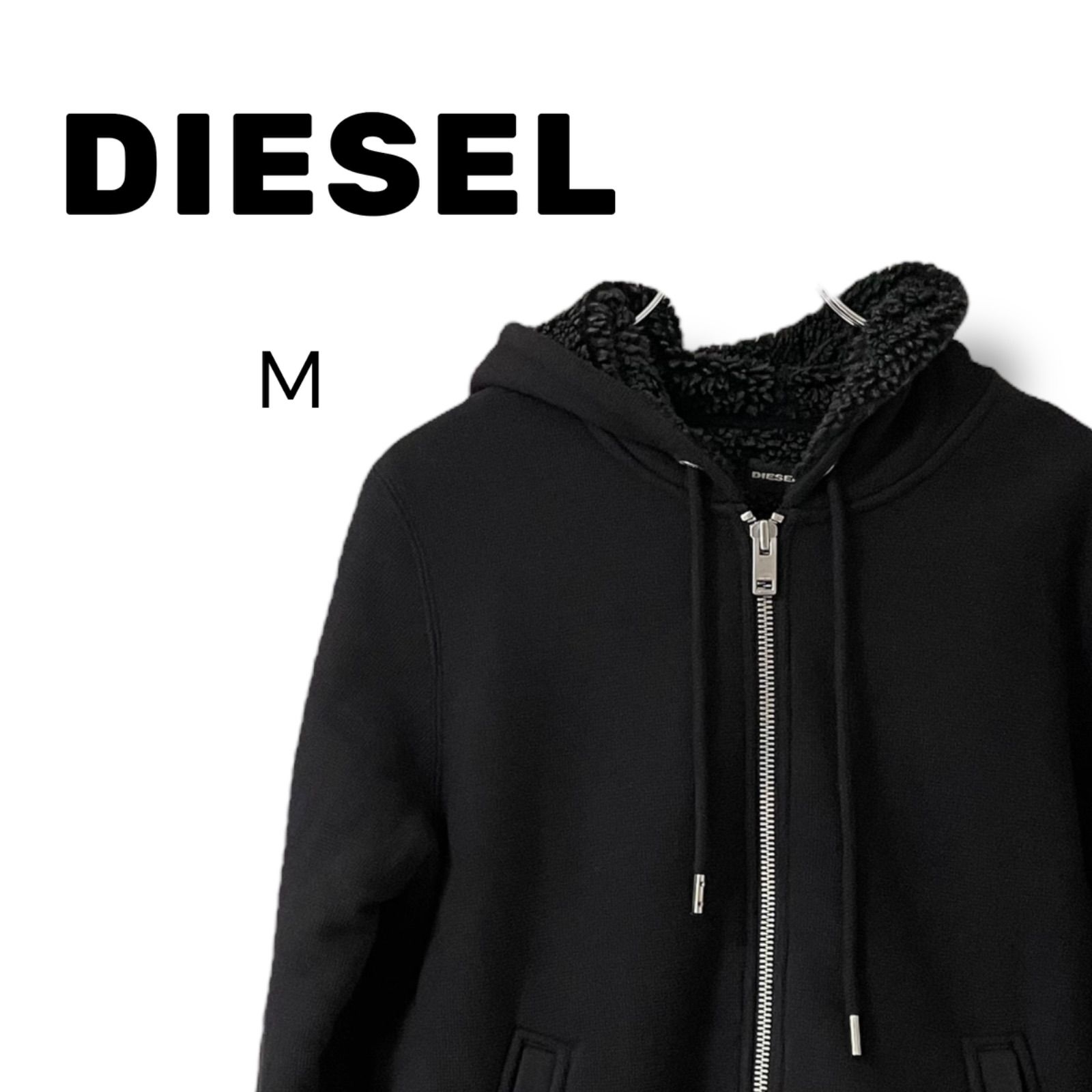 DIESEL フルジップパーカー 黒 0000317178000.jpg