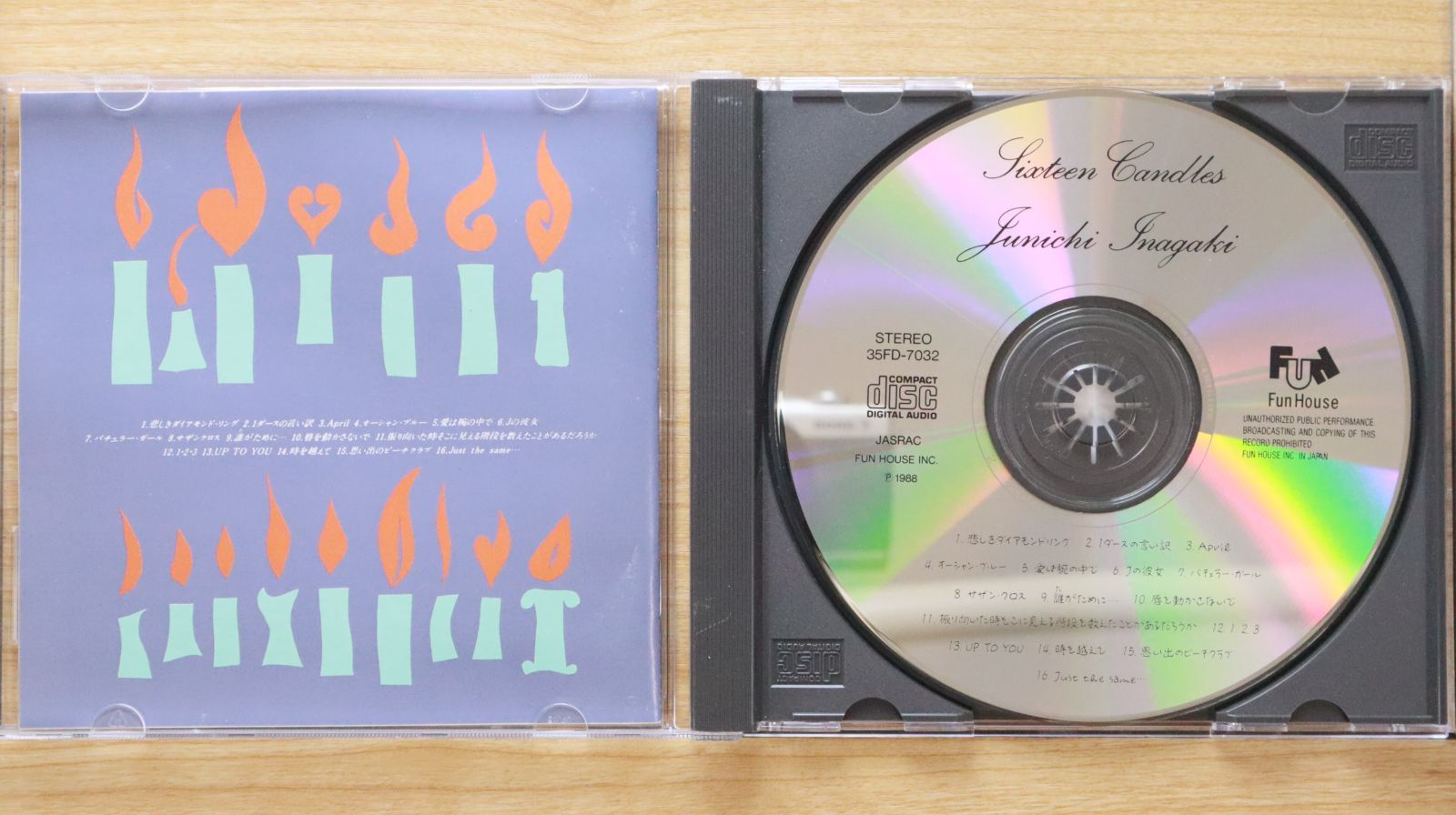 国内盤CD☆稲垣潤一/Junichi Inagaki□ 16 Candles 【35FD7032