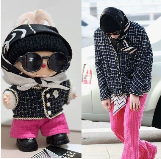 新品未使用 LABUBU BIGBANG G-DRAGON ジヨン 着用風 ぬいぐるみ